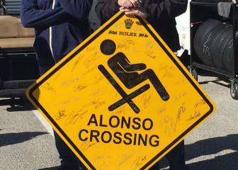 Daytona bromea con la tumbona de Alonso