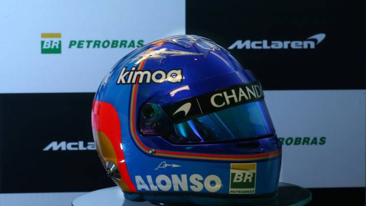 Petrobras desvela el casco de Alonso para esta temporada