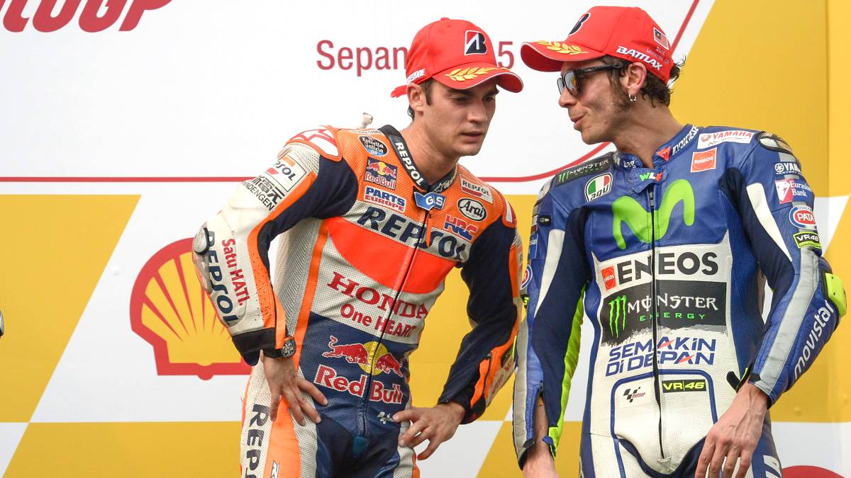 Guiño de Rossi a Pedrosa para no retirarse y subirse a Yamaha - AS.com