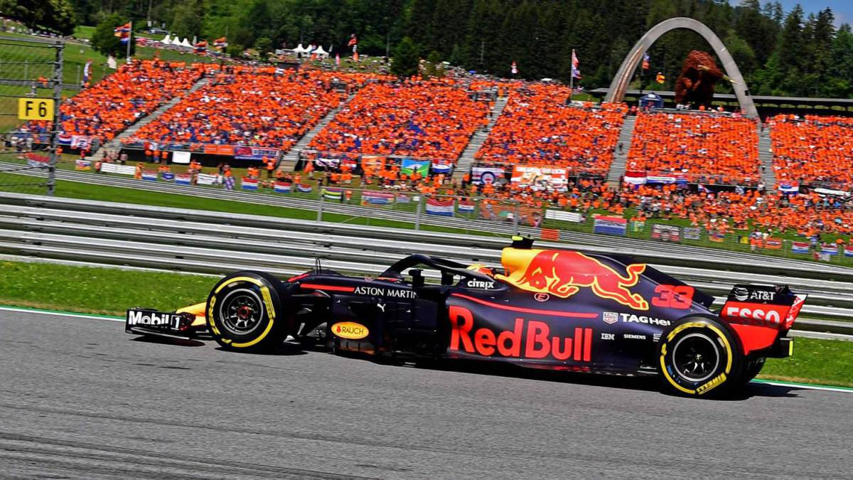 Max Verstappen en Austria.