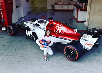 Tatiana Calderón debutó con el Alfa Romeo Sauber de F1