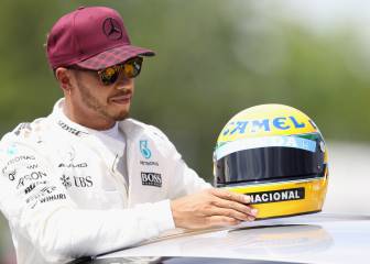 Hamilton ya come en la mesa de Senna en Brasil