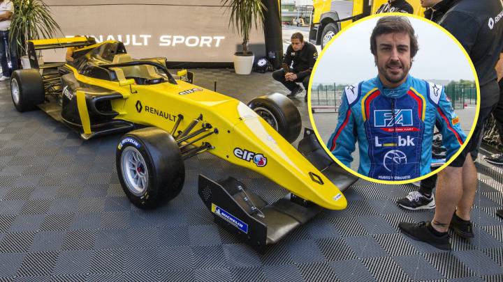 El nuevo coche de la Fórmula Renault y Fernando Alonso.