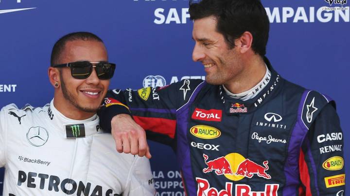Hamilton y Webber en 2013.
