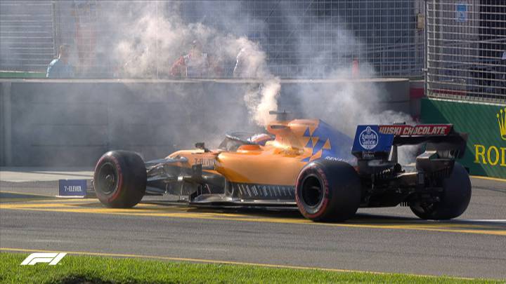 Carlos Sainz, abandono con McLaren (Australia, F1 2019). 