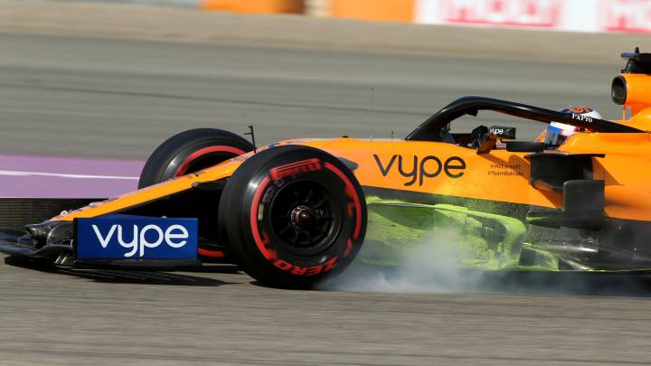 Novedades aerodinámicas en el McLaren MCL34 de Carlos Sainz (Bahréin, F1 2019). 