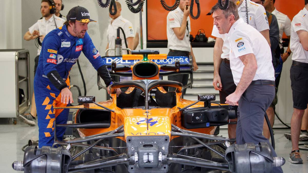 Fernando Alonso con el McLaren.
