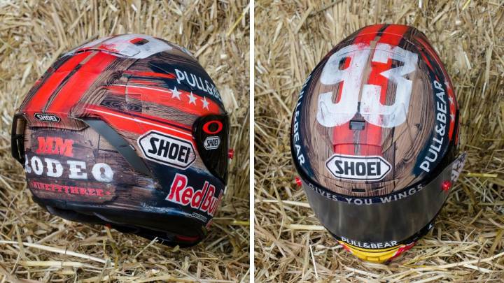 MotoGP Márquez sale al Rodeo con su casco especial para Austin -