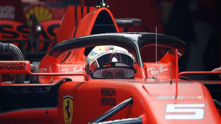 Sebastian Vettel, Ferrari SF90 (China, F1 2019). 