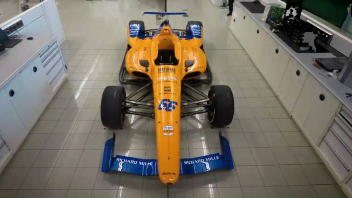 El monoplaza de Alonso en la Indy 500.