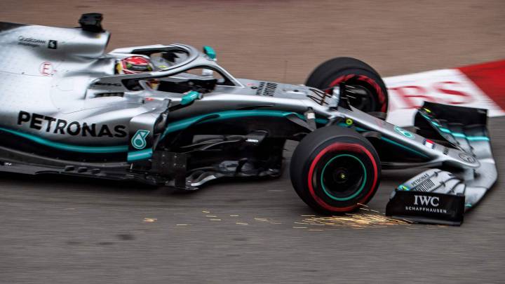 Lewis Hamilton (Mercedes W10). Mónaco, F1 2019. 