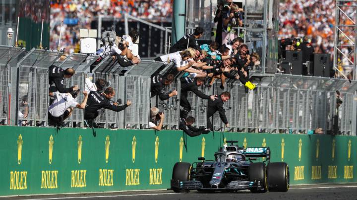 Lewis Hamilton (Mercedes W10), ganador del GP de Hungría. F1 2019. 
