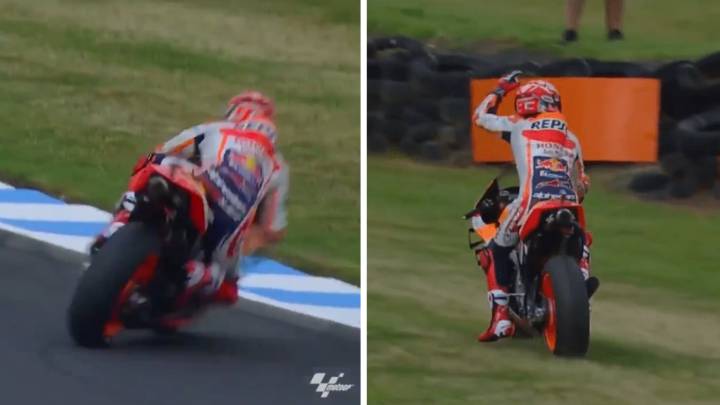 Motogp Salvada Record De Marquez Con 70 8 Grados De Inclinacion As Com