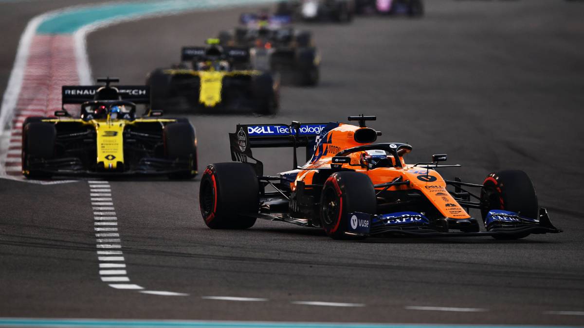 Carlos Sainz (McLaren MCL34), en Abu Dhabi. F1 2019. 