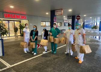 Menús solidarios para sanitarios y familias sin recursos de Madrid