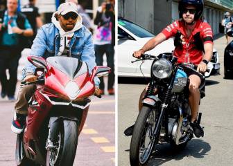 Hamilton-Vettel: duelo en moto