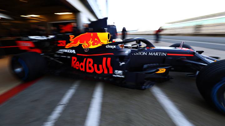 Max Verstappen, al volante del Red Bull RB16. Silverstone, F1 2020. 