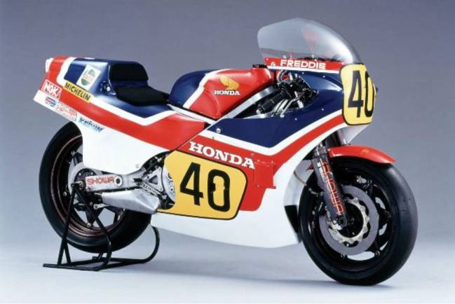 La NS500 de 1982 con la que Spencer fue campeón de 500cc en 1983.
