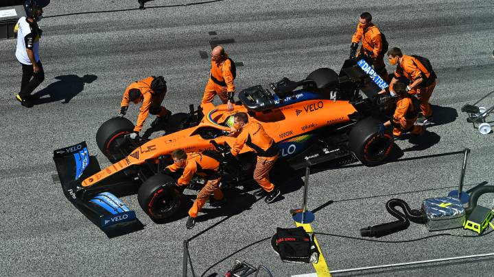 Lando Norris (McLaren MCL35). Austria, F1 2020. 