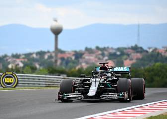 Sobrada de Hamilton con el neumático duro en Hungría