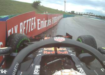 Increíble: Verstappen se estrella en la vuelta de reconocimiento