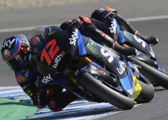 Mejor vuelta y ritmo para Bezzecchi pese a una caída