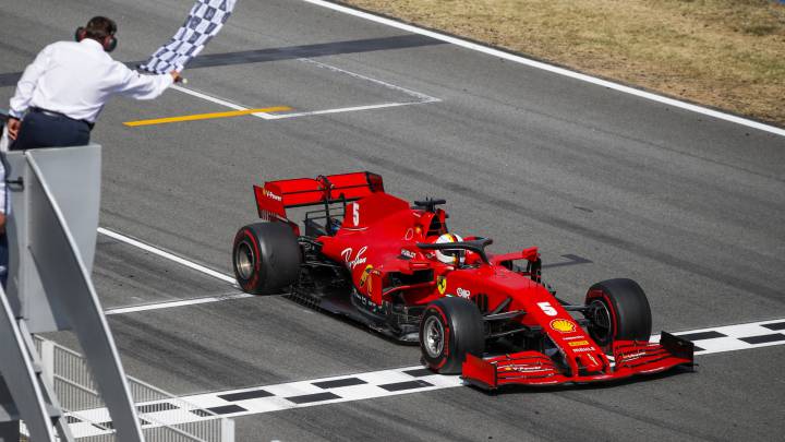 Sebastian Vettel (Ferrari SF1000). Barcelona, España. F1 2020.