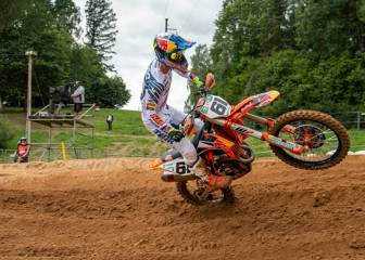 Prado alcanza en Letonia su primer podio en MXGP