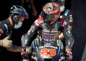Los frenos también condenaron la carrera de Quartararo