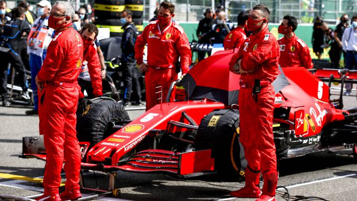 El Ferrari SF1000 de Sebastian Vettel. Spa-Francorchamps, Bélgica. F1 2020.