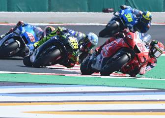 Bagnaia revienta el crono y luego se cae sin consecuencias