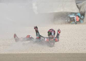 Volada de Quartararo con paso por la clínica, pero sin lesión