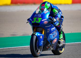 Bastianini arranca primero, con Lowes segundo pese a una caída