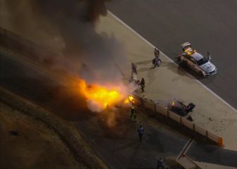 Las imágenes del espectacular accidente de Grosjean del que hoy sigue hablando el mundo