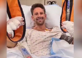 Las palabras de Grosjean en el hospital tras su terrible accidente