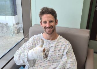 Grosjean sale del hospital y apunta al GP de Abu Dhabi
