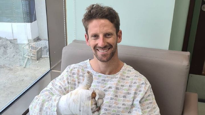 Grosjean sale del hospital y apunta al GP de Abu Dhabi