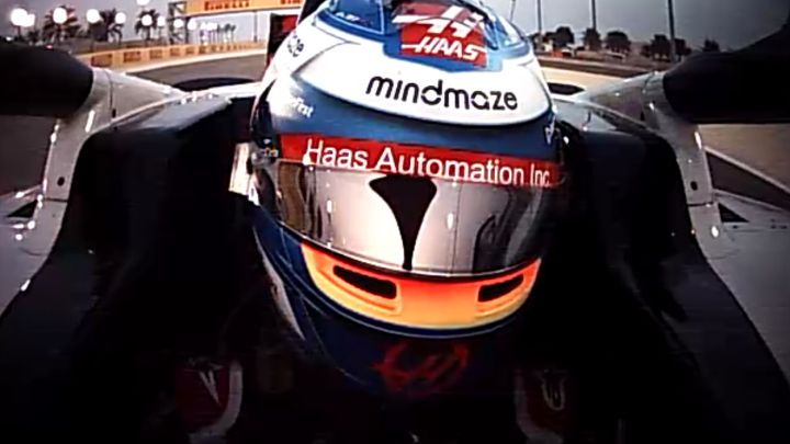 Romain Grosjean, antes del accidente en Bahréin. 