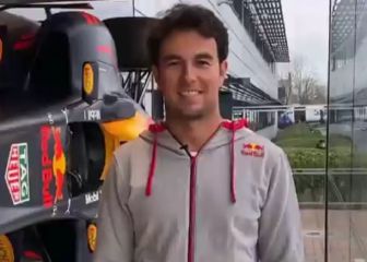 Pérez ya luce de Red Bull y trabaja en el asiento y simulador