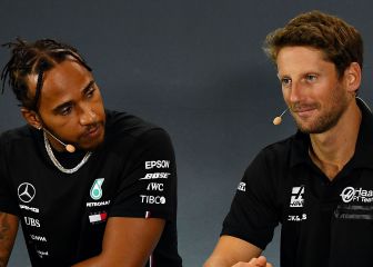 Grosjean insiste con la teoría de Verstappen sobre el Mercedes