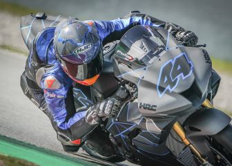 Pol prueba su primera Honda: 