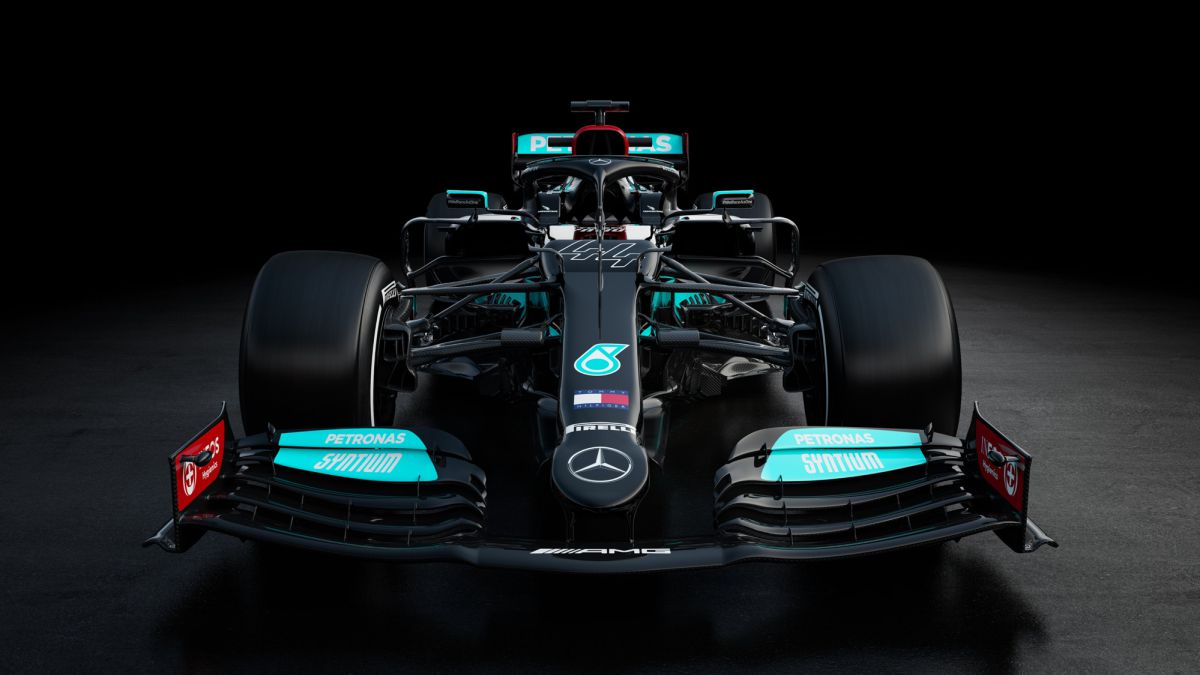 This is the Mercedes W12 of Hamilton and Bottas for 2021