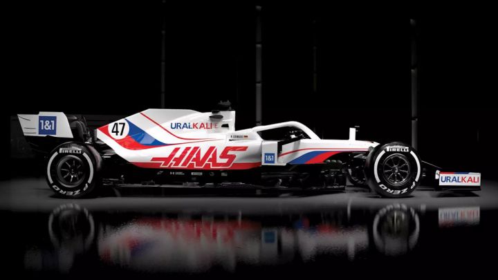 Haas VF21. F1 2021. 