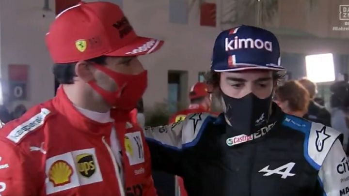 Sainz a Alonso: "C..., buena 'quali' para llevar dos años parado"