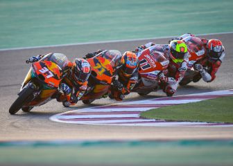 Concurso de torpeza en Moto3 del que Acosta saca tajada