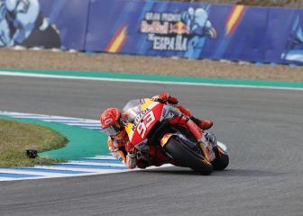 Márquez guarda fuerzas y no tira a por la vuelta rápida