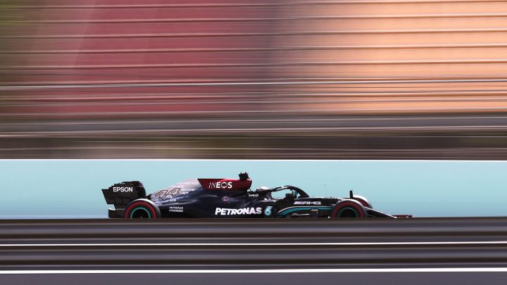 Lewis Hamilton (Mercedes W12). Barcelona, España. F1 2021. 