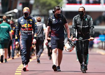 El penúltimo enganchón entre Hamilton y Verstappen