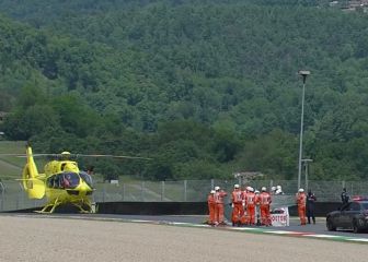 Grave accidente de Dupasquier al pasar Sasaki por encima de él