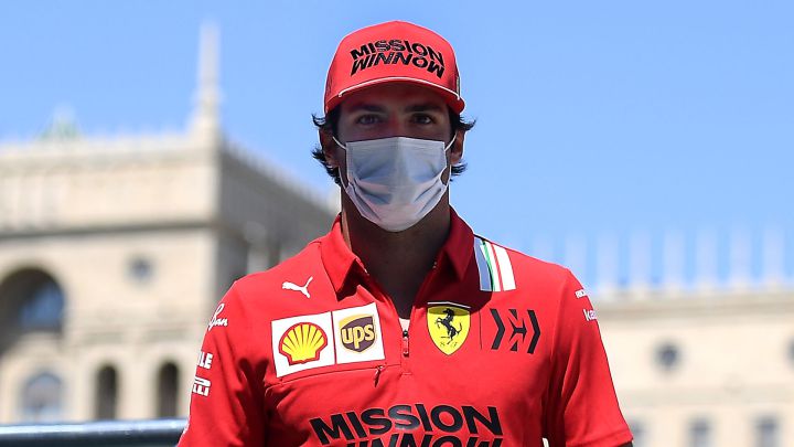 Carlos Sainz (Ferrari). Bakú, Azerbaiyán, F1 2021.